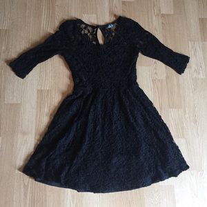Black lace dress