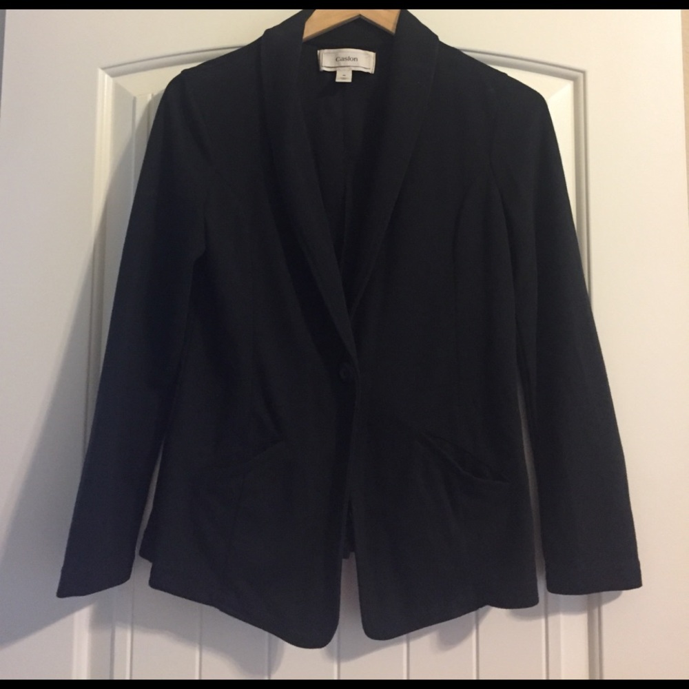 Black one button blazer from Nordstrom