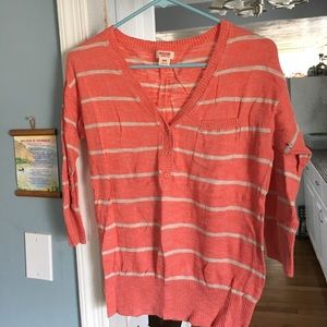 Orange lightweight sweater/shirt