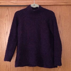 Ann Taylor Loft Purple Turtleneck Sweater.