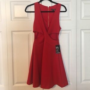 EXPRESS Red Dress with cutouts SIZE 6