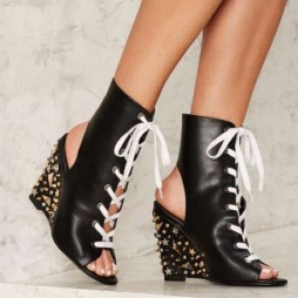 Nasty Gal open toe wedge