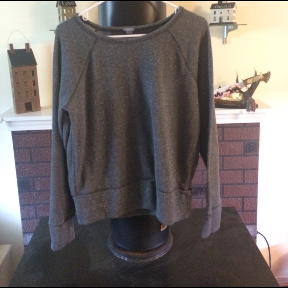Aerie sparkley gray sweater