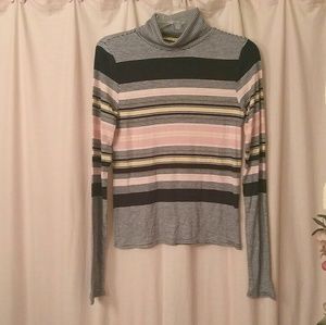 NWT Price & Fox 70s Stripe Turtleneck