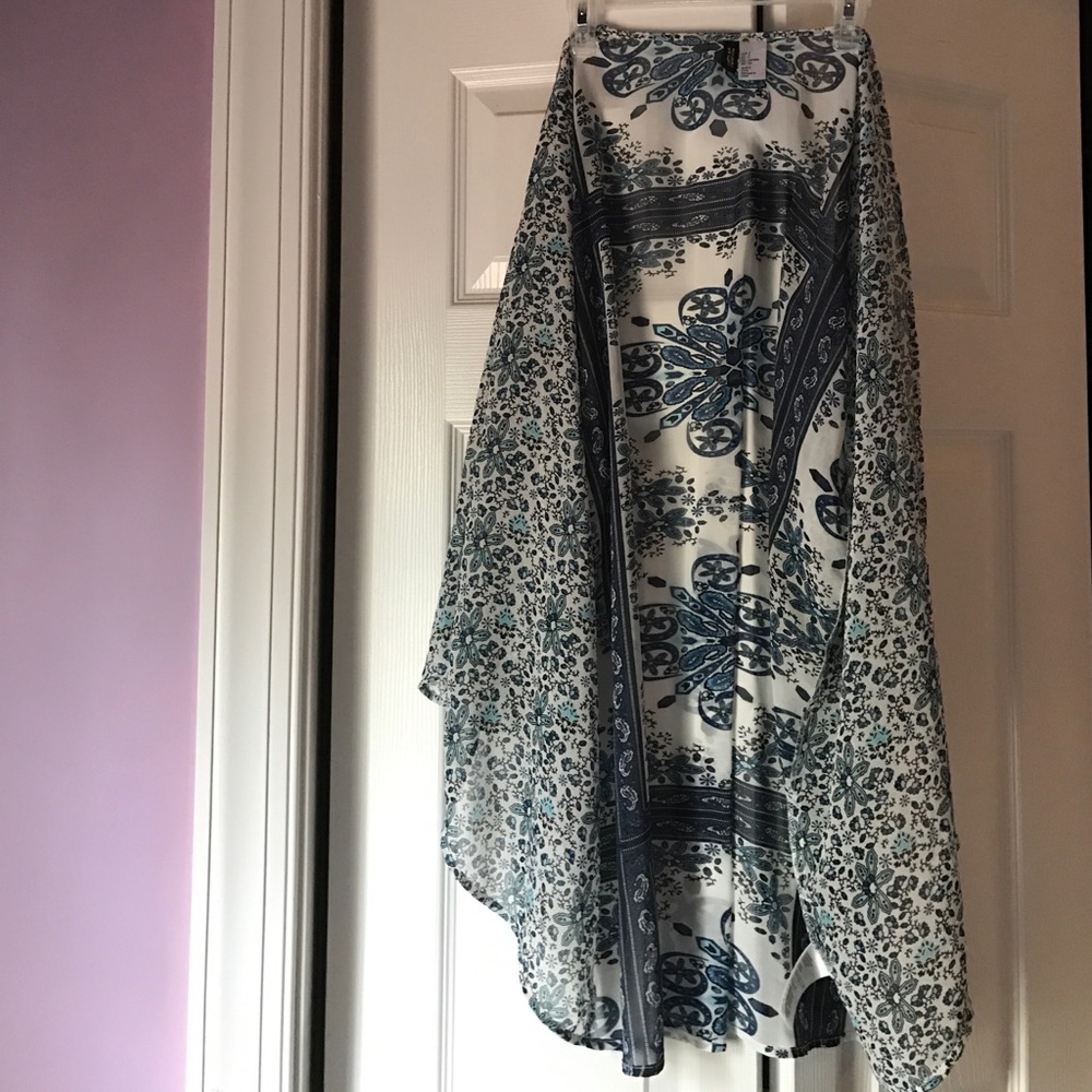 White and blue kimono!