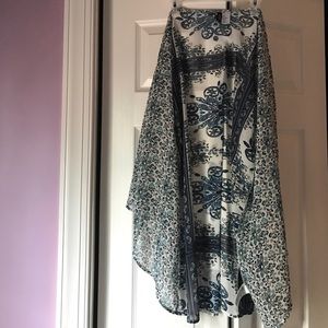 White and blue kimono!