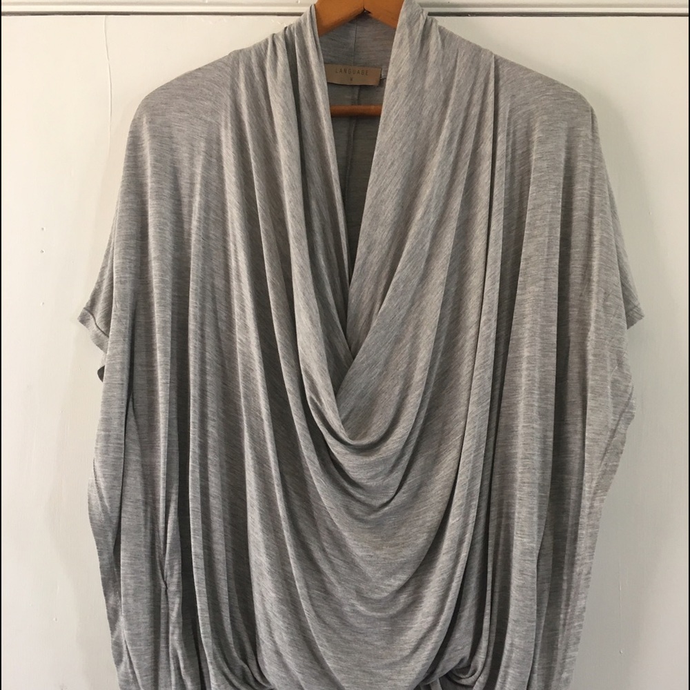 Anthropologie Gray Top
