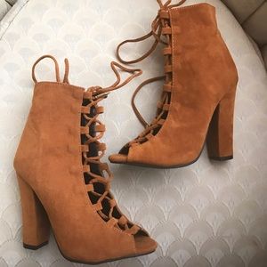 Fashion Nova Lace up heels