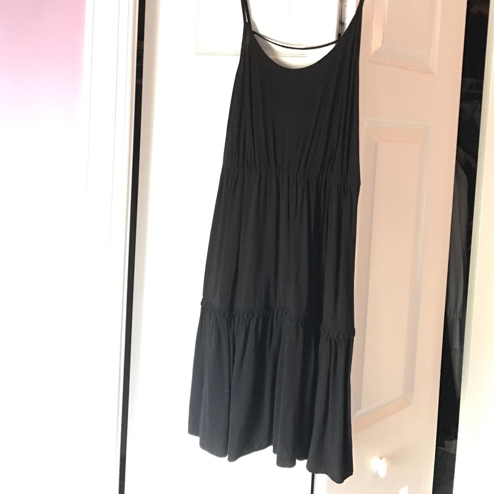 Black strappy dress
