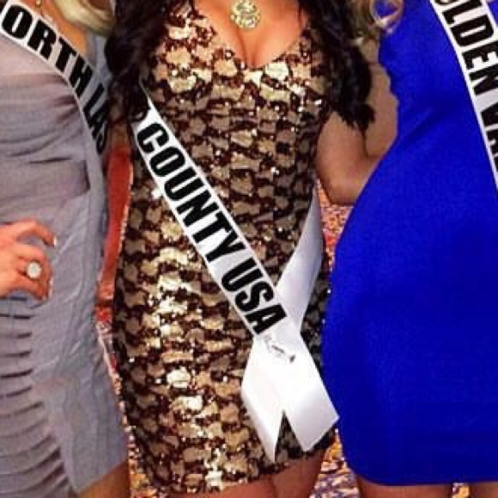 Kimikal XSmall Gold Mini Dress