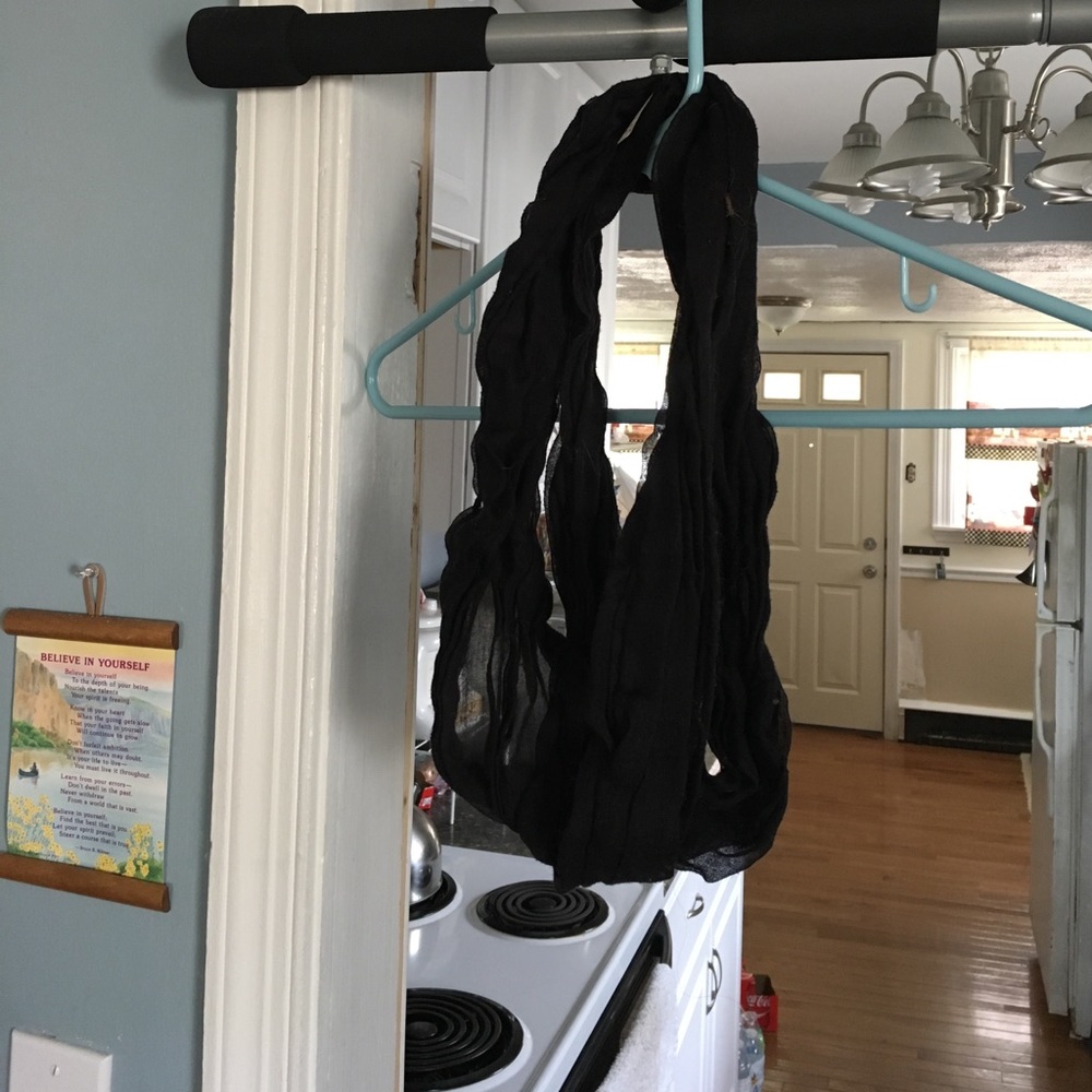 Black infinity scarf