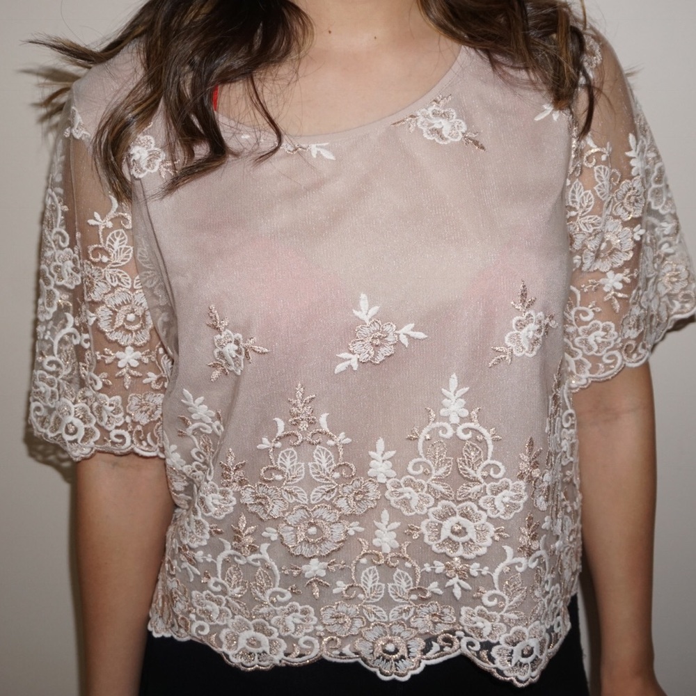 Lauren Conrad Runway Lace Top ✨