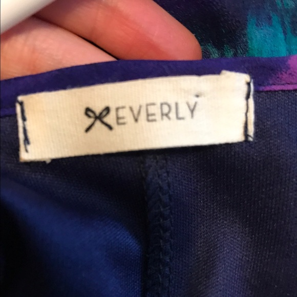 Colorful blue dress - Picture 3 of 4