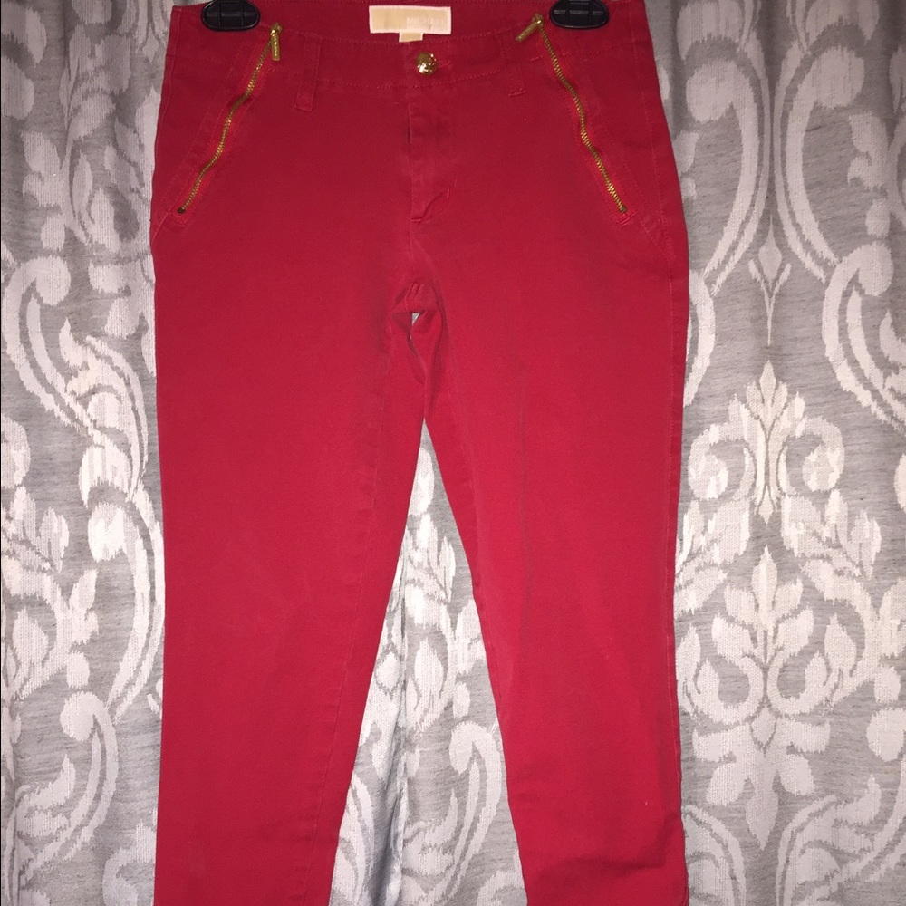 Michael Kors Skinny Red Jeans.