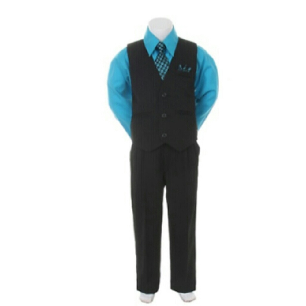 Boys 4 piece vest suit