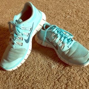 Rare light blue Nike Free 5.0