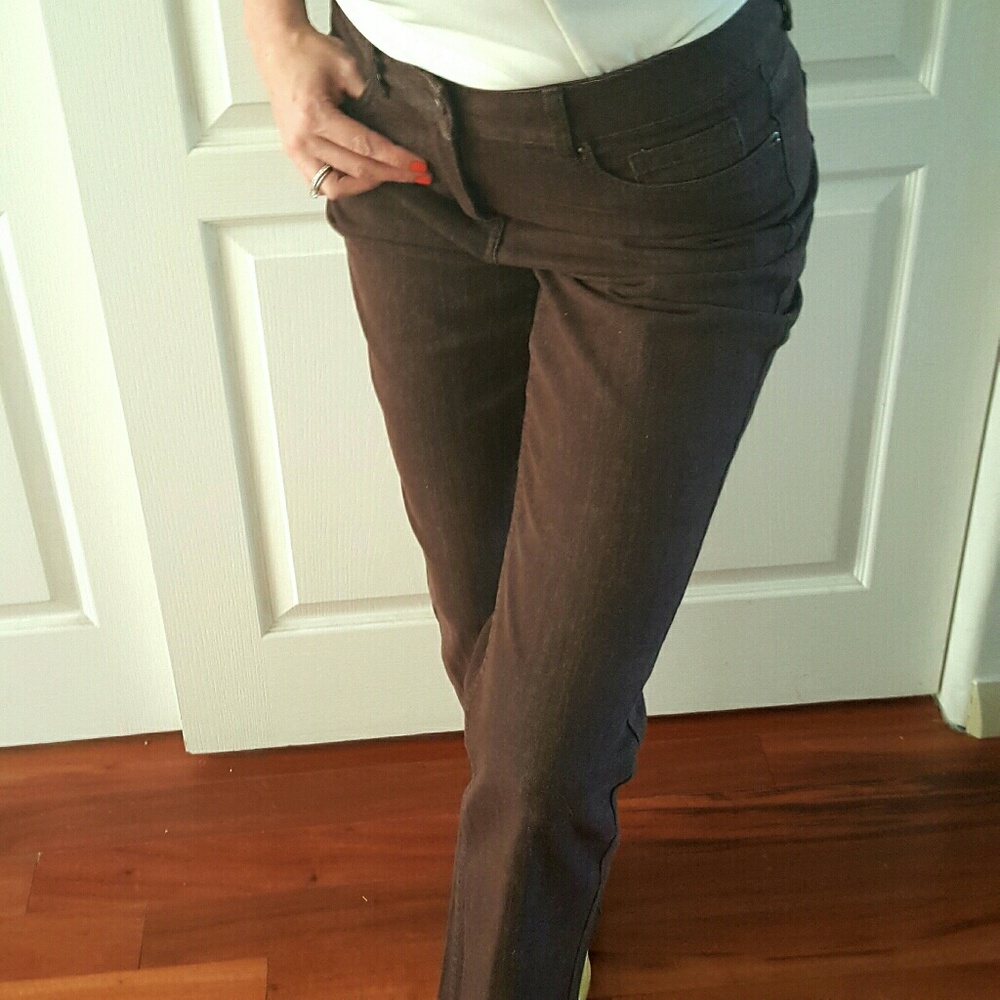 *Coldwater Creek* Brown Denim Trousers NWOT