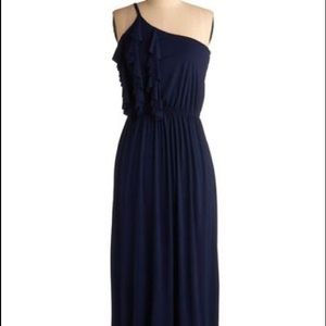 Gilli for Modcloth Navy Formal Maxi Dress