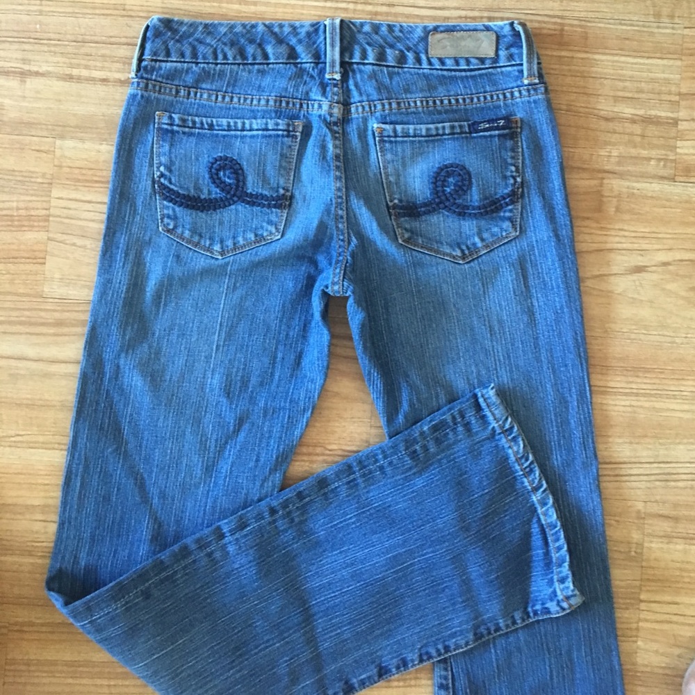 Ladies sz 27 SEVEN jeans SEXY low rise bootcut