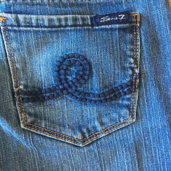 Ladies sz 27 SEVEN jeans SEXY low rise bootcut - Picture 3 of 7