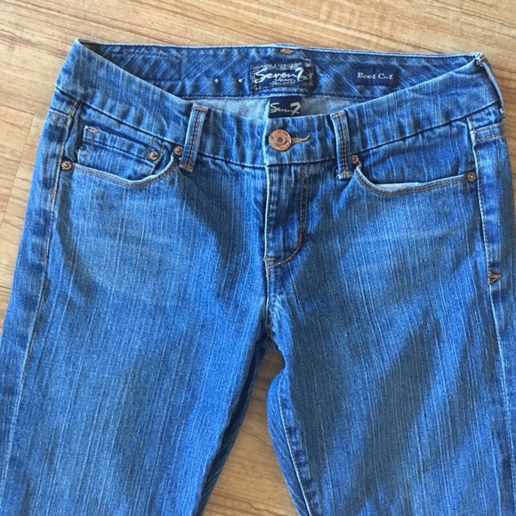 Ladies sz 27 SEVEN jeans SEXY low rise bootcut - Picture 5 of 7