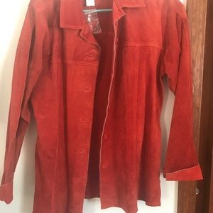 Red Suede blazer
