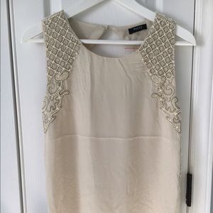 Champagne Beaded Blouse