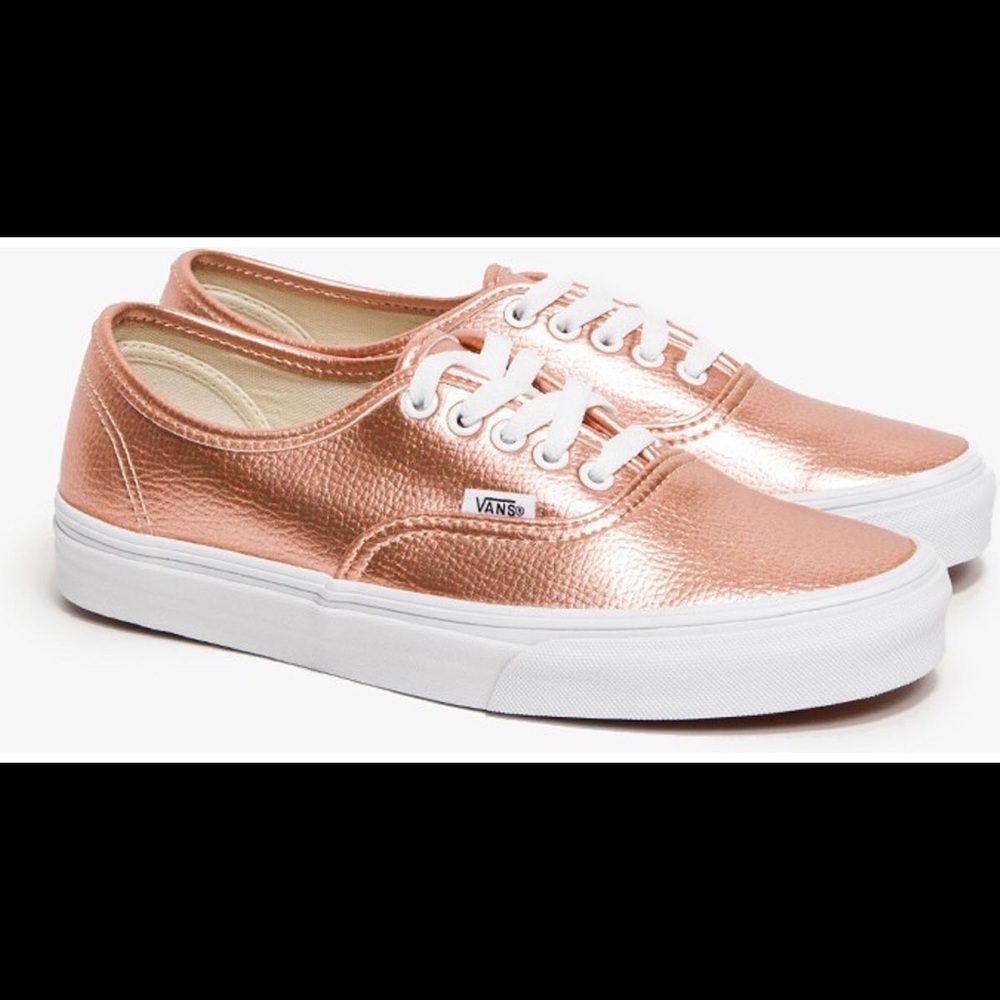 Vans authentic in rose gold metallic