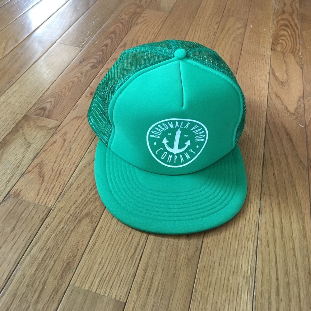 Green trucker hat