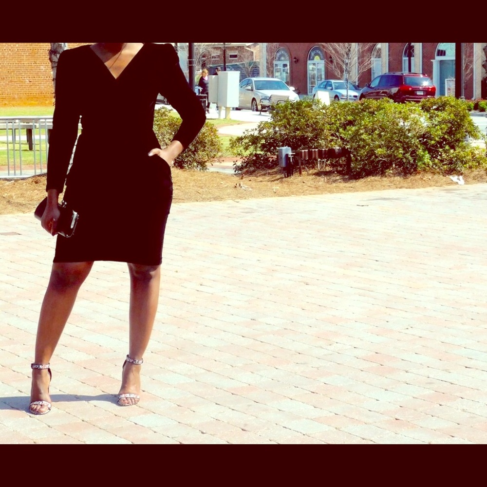 Black Velour Vintage Dress!! HOT🔥