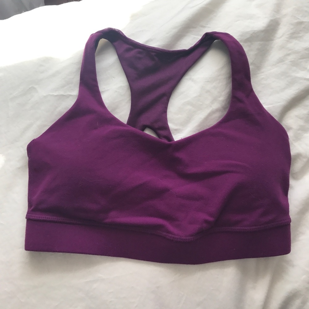 Purple Lululemon sports bra