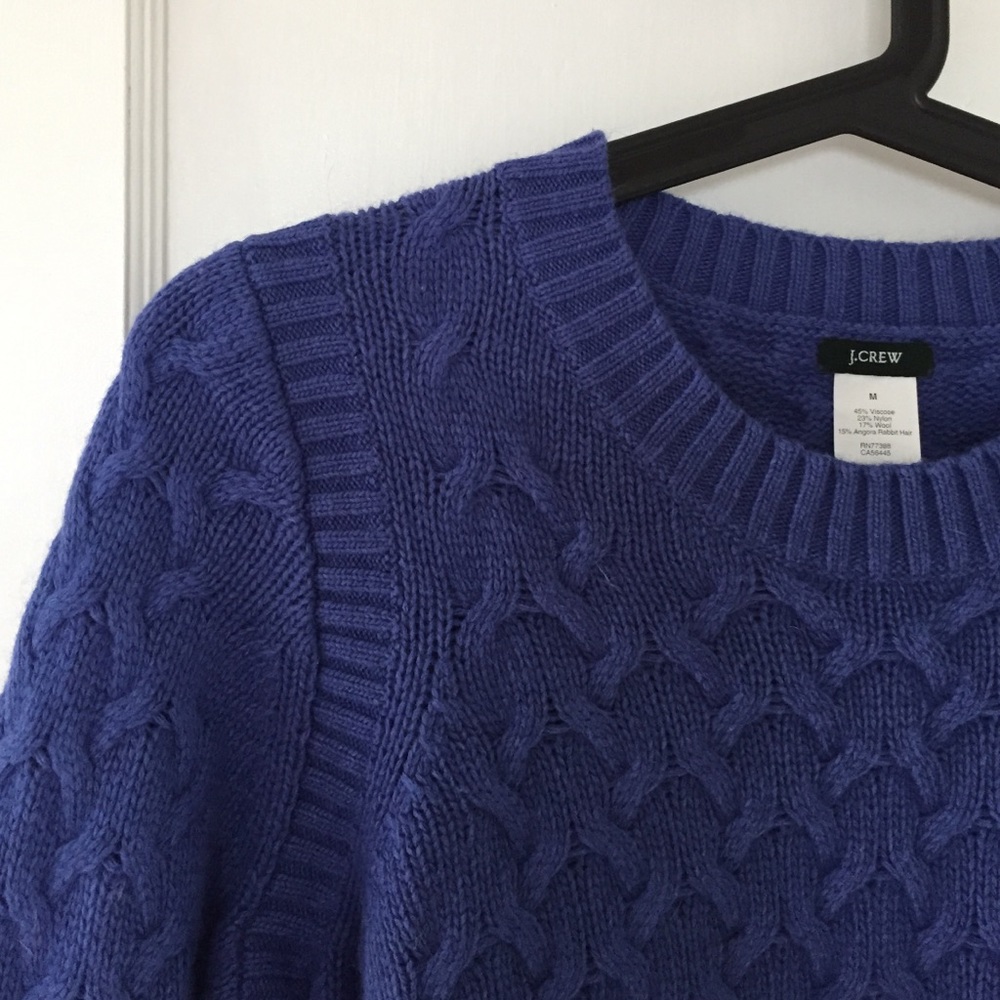 Like new periwinkle J. Crew sweater