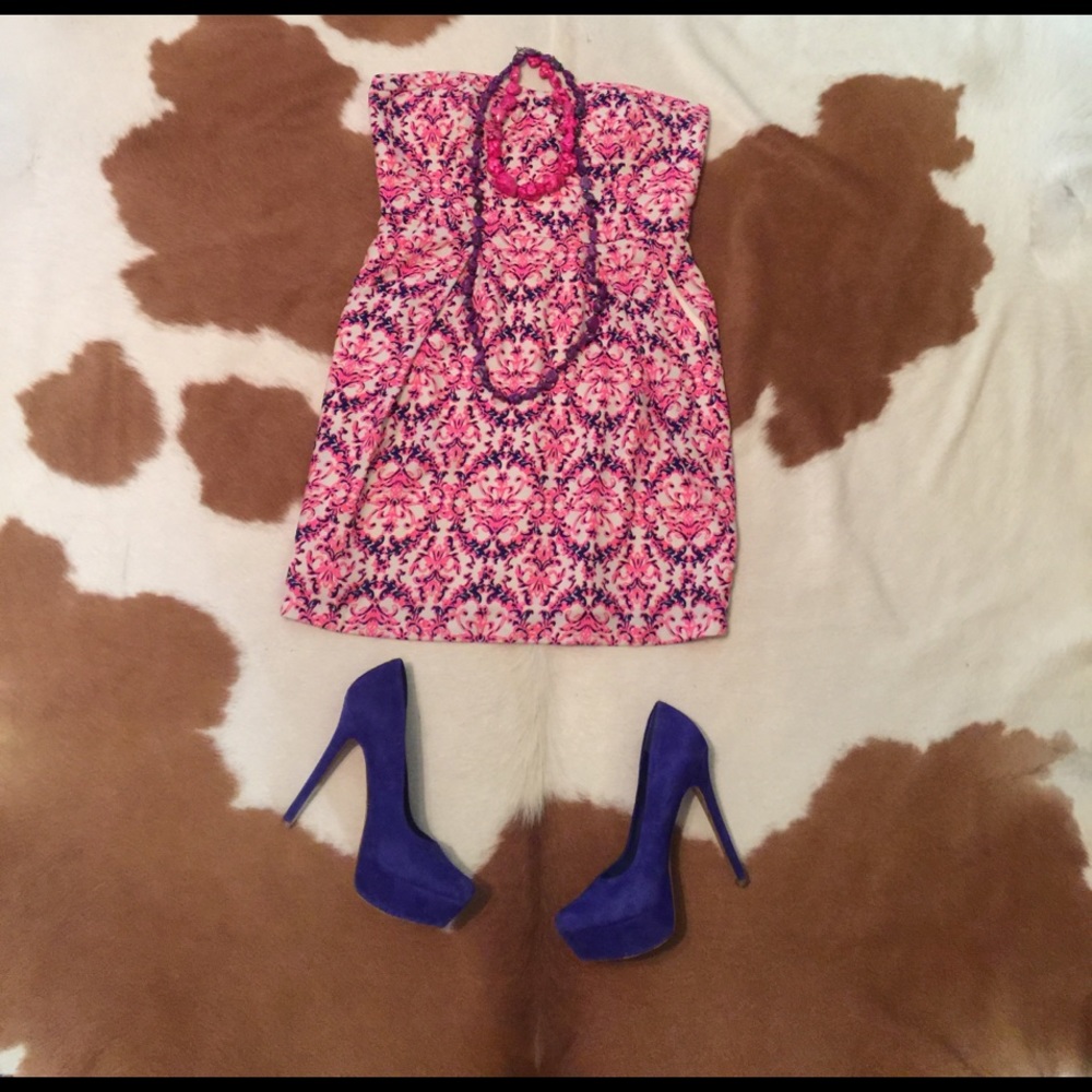 MM Couture Strapless Mini Dress