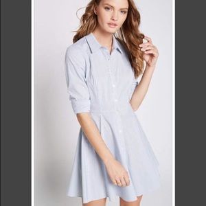 Flared Button - Up Shirt Dress - NWT!