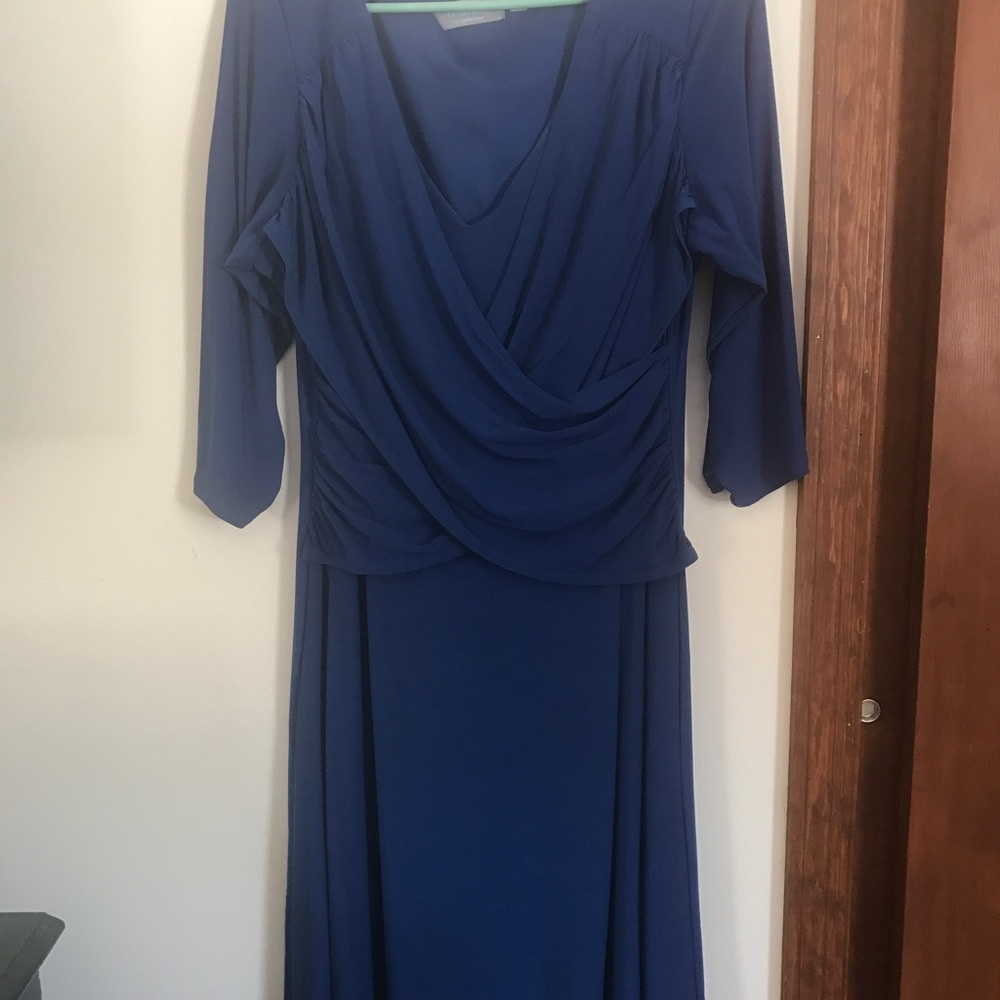 XL blue dress great for a wedding or party.