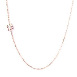 maya brenner 14k Gold Letter Necklace-M