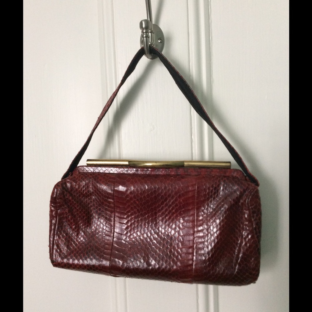 Vintage Red Leather Purse