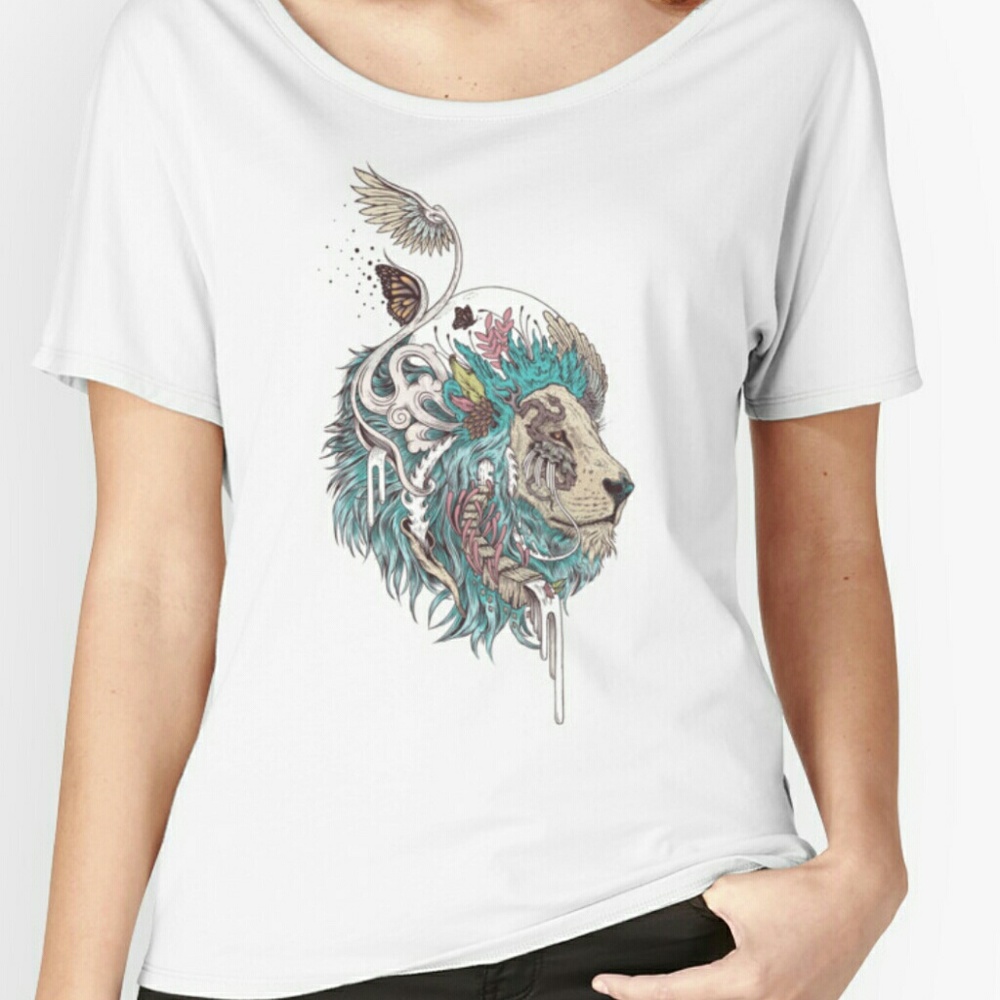 Custom Printed Lion Tee
