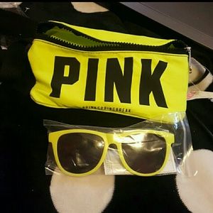 Nwt pink fanny and glasses