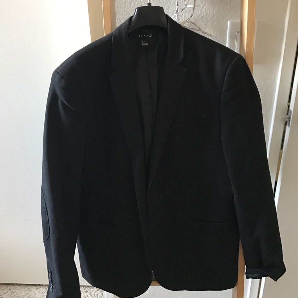 21MEN cotton black blazer