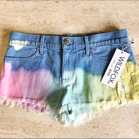 Denim - Wildfox Lara Midrise Cutoff Shorts