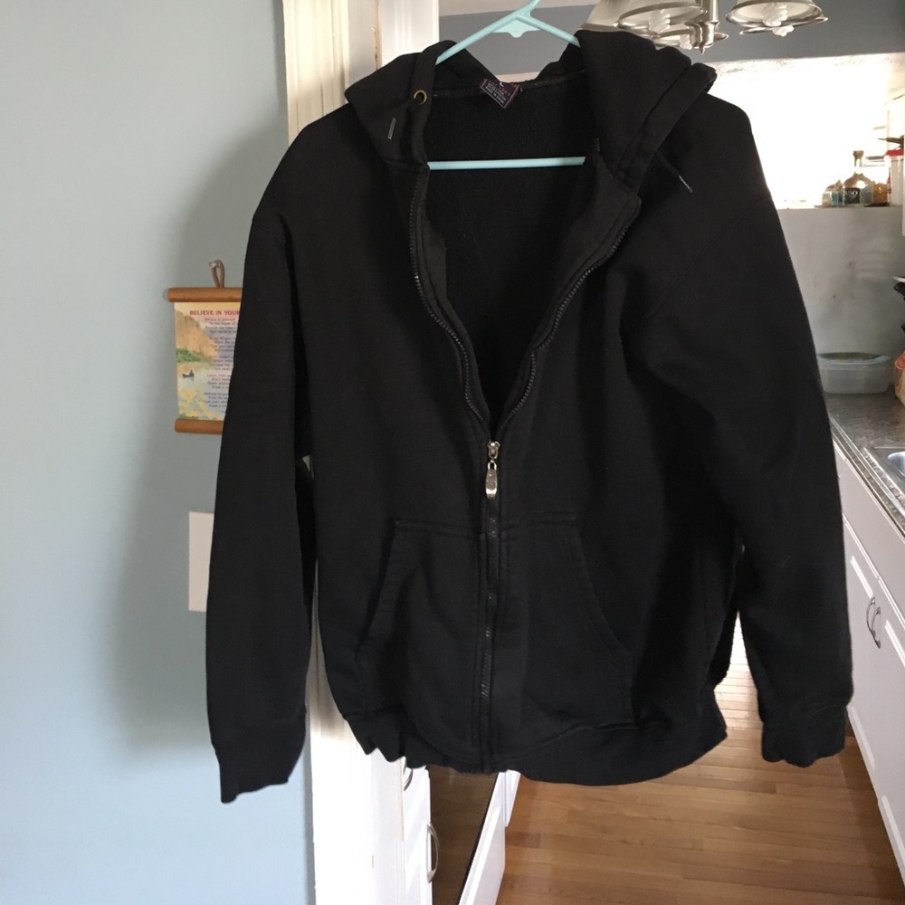 Large black hoodie