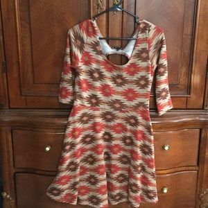 Tribal skater dress.