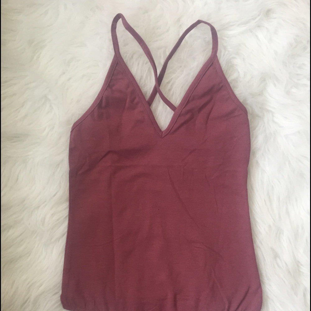 Mauve Bodysuit. New