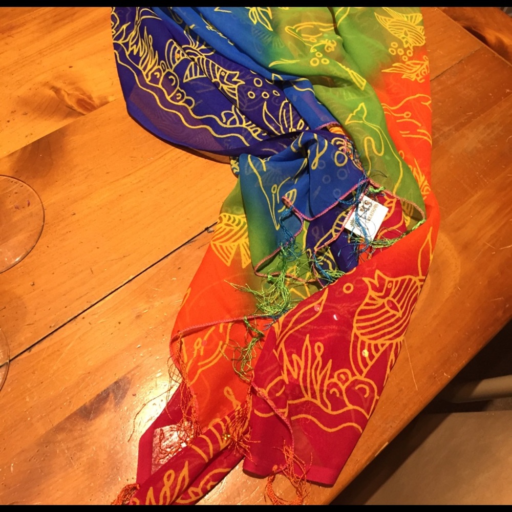 Rainbow scarf