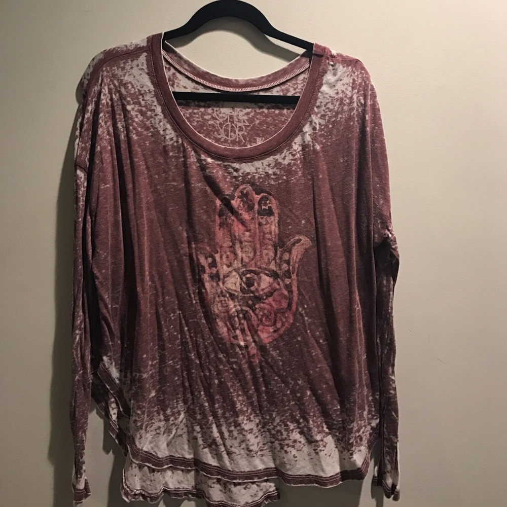 hamsa hand long sleeve shirt