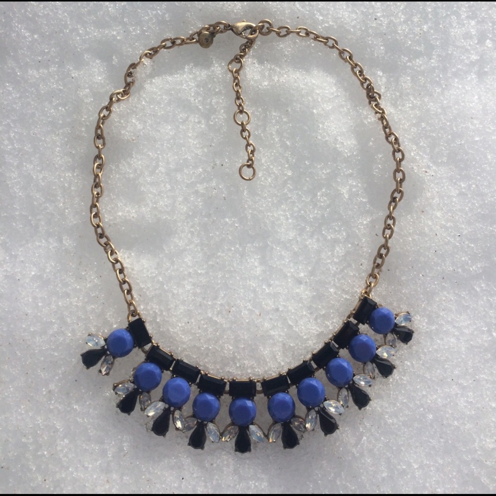 J. Crew statement necklace with rhinestones