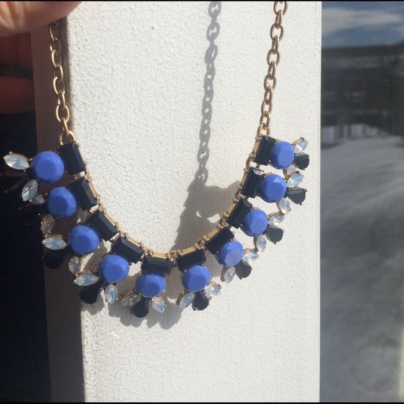 J. Crew statement necklace with rhinestones - Picture 2 of 3
