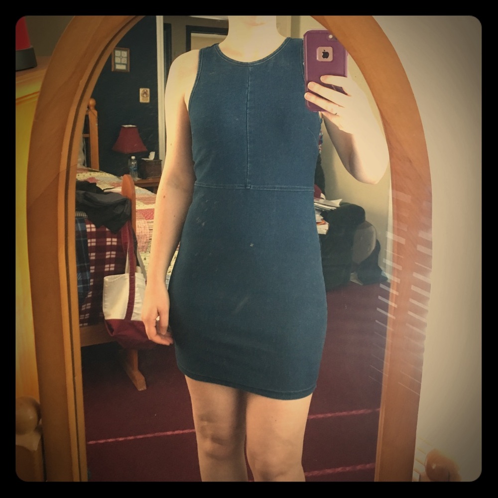 Denim bodycon dress