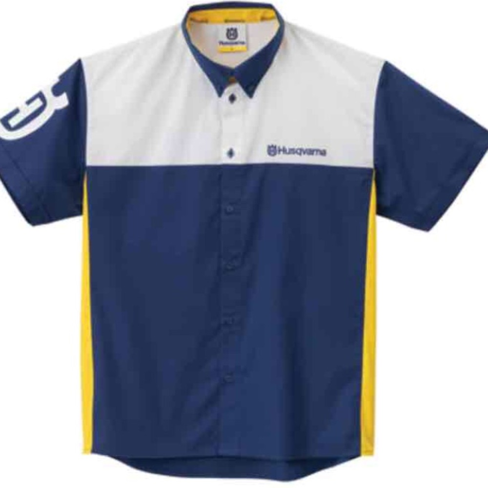 Men's Husqvarna Motorcycles Team Button Up Shirt